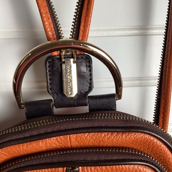 Valentina Backpack converter Purse BrownWith Black Trim  Excellent Condition main image 10